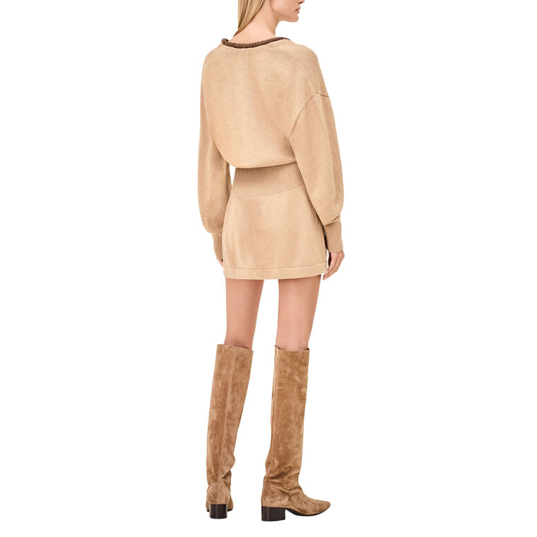 Colby Long Sleeve Knit Mini Dress image number null