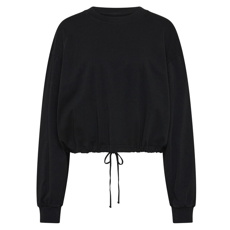 Drawstring Long Sleeve Top image number null
