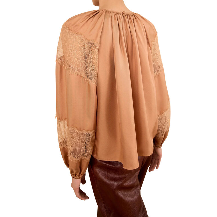 Bess Long Sleeve Silk Blouse image number null