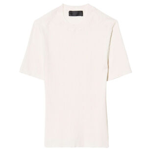 Dorset Ribbed Short Sleeve Crewneck Sweater