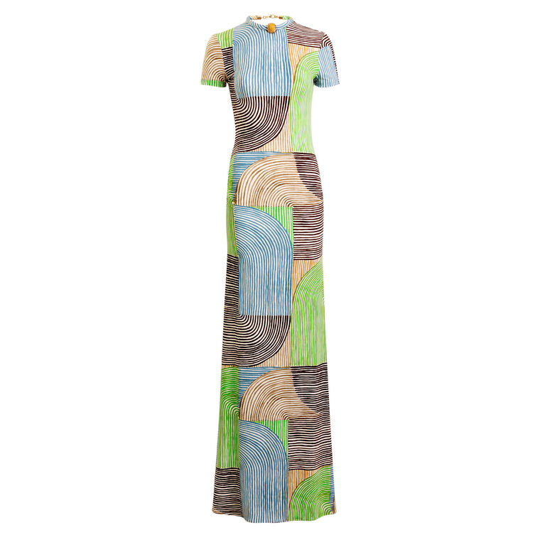 Yara Short Sleeve Maxi Dress image number null