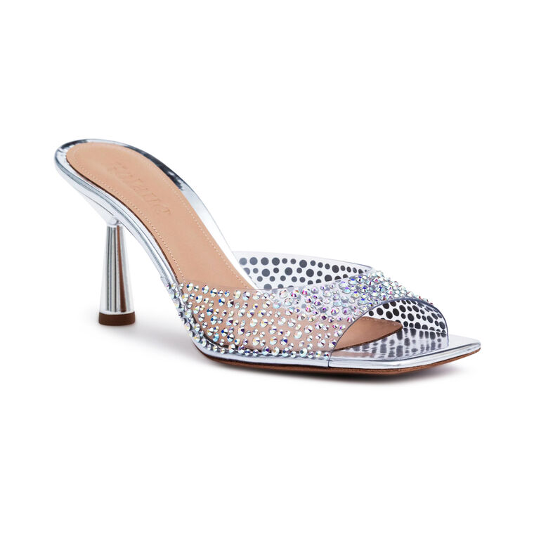 Greta 70mm Crystal Embellished Mule image number null