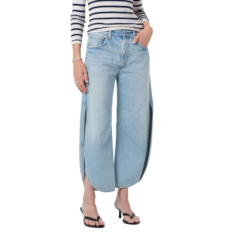 Tulip High-Rise Cropped Sculptural Jean image number null