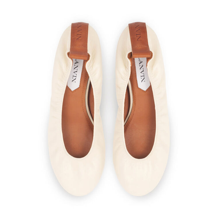 The Leather Ballerina Flat image number null