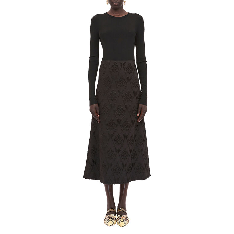 Adita Long Sleeve Midi Dress image number null