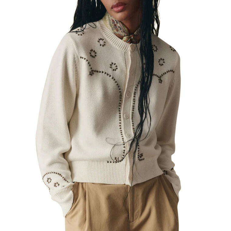 The Studded Cardigan image number null