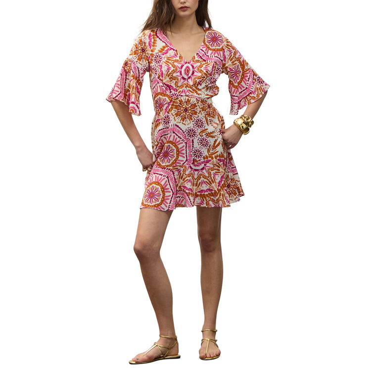 Noah V-Neck Mini Dress image number null