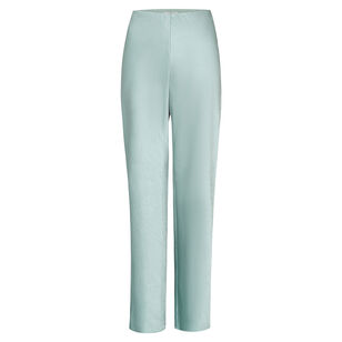 High Waist Fluid Satin Bias Pant