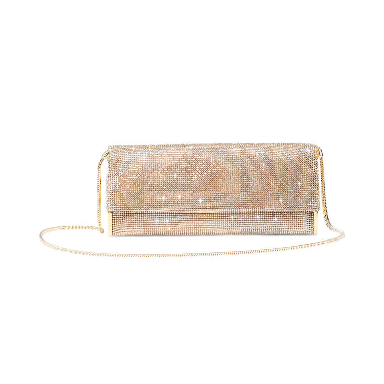 Kate Rhinestone Mesh Clutch image number null