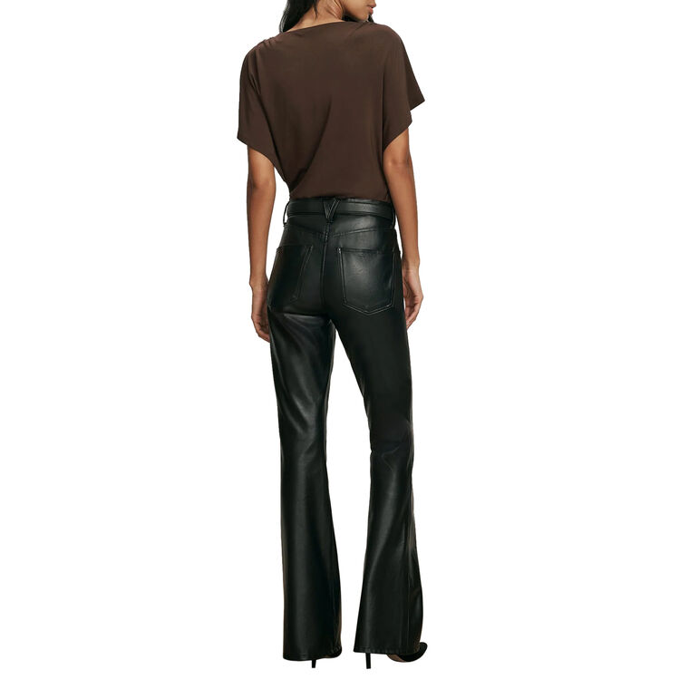 Beverly High Rise Skinny Flare Pant In Vegan Leather image number null