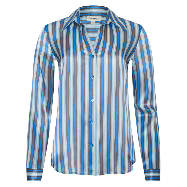 Tyler Long Sleeve Silk Blouse image number null