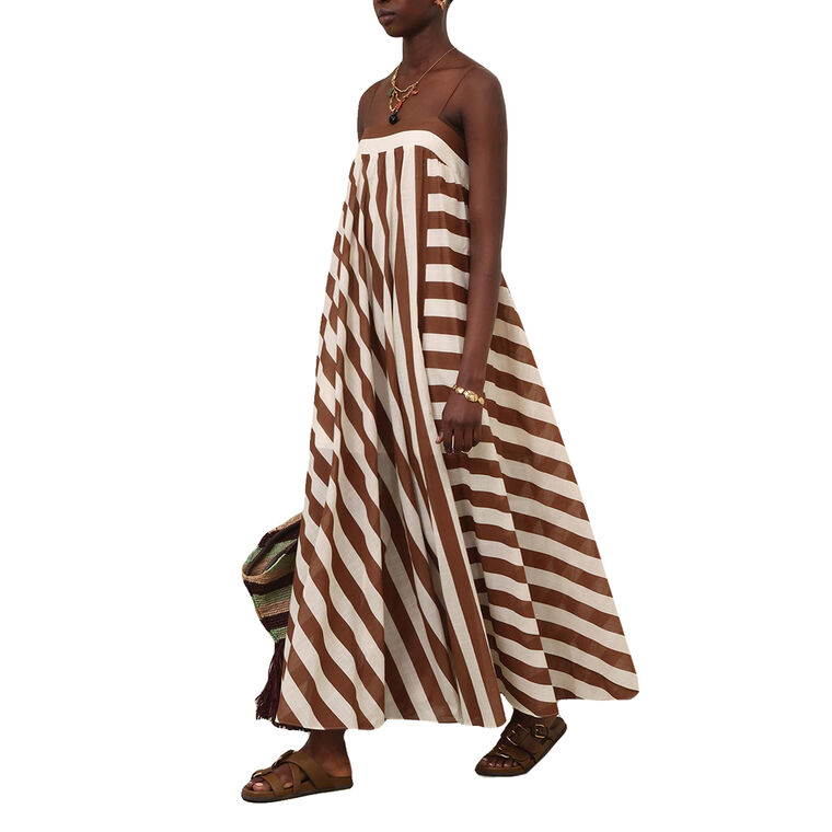 Daylight Stripe Sleeveless Maxi Dress image number null