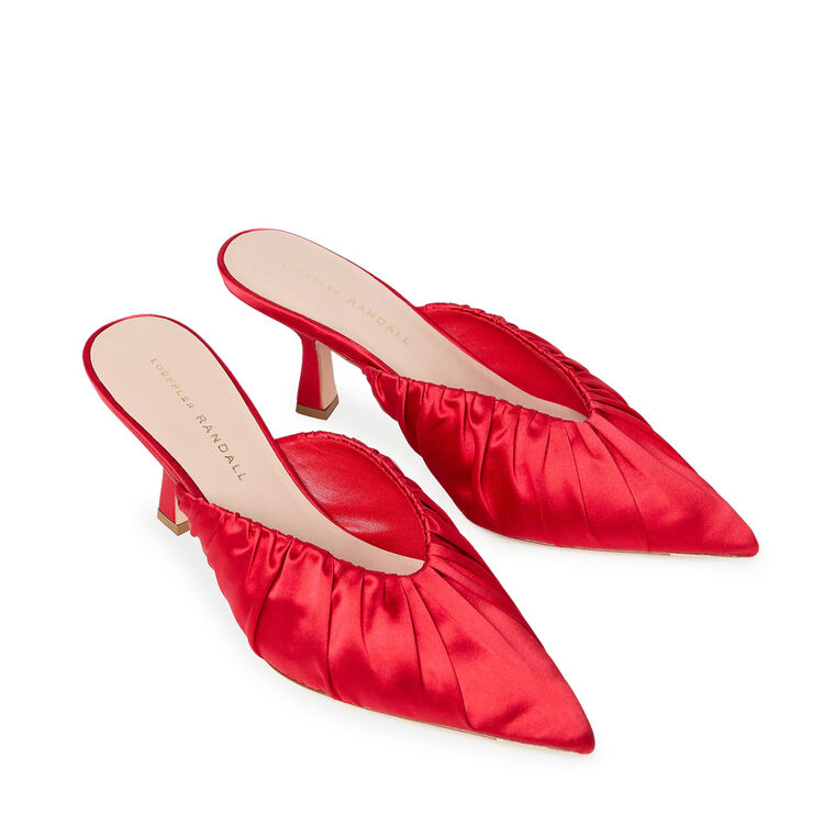 Inez Satin Mule image number null