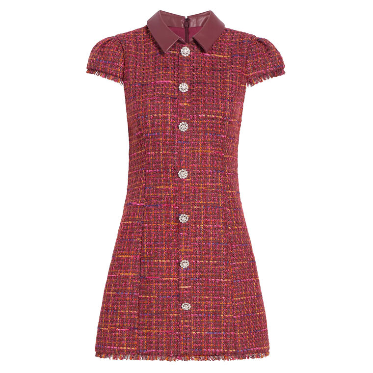 Riello Short Sleeve Collared Mini Dress image number null