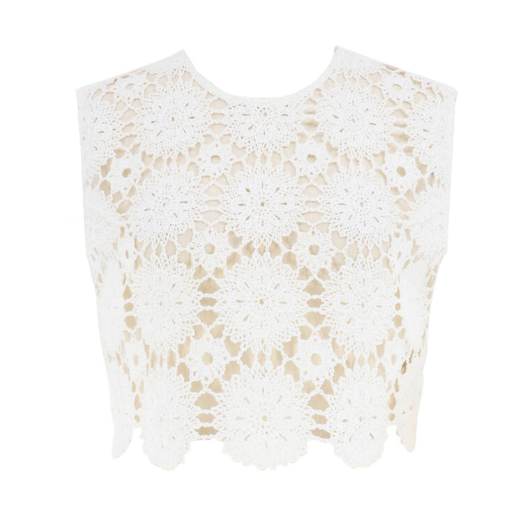 Crochet Crop Top image number null