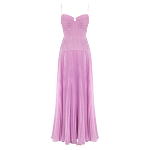 Saylor Sleeveless Pleated Gown