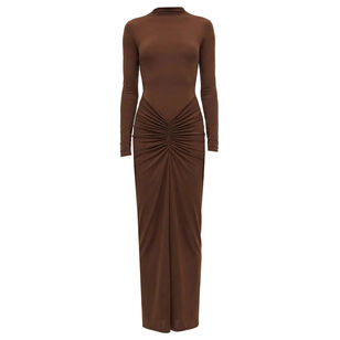 Scorpio Long Sleeve High Neck Maxi Dress