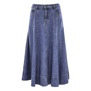 Mathilde Denim A-Line Skirt