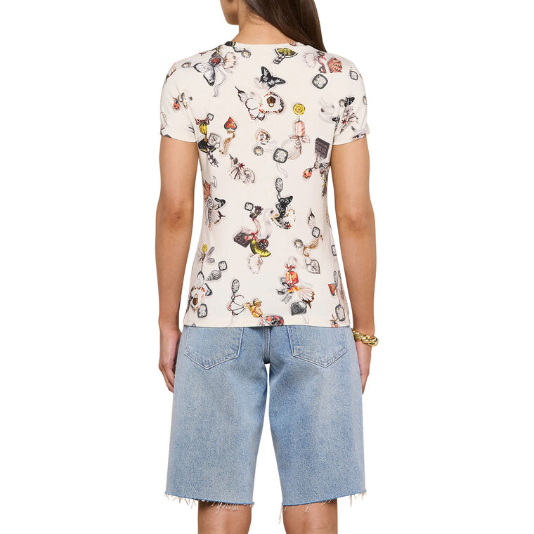 Ressi Short Sleeve Fitted Crew Neck Tee image number null