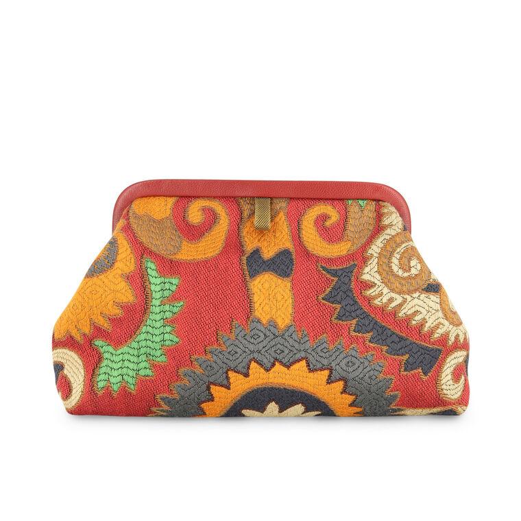 Liette Woven Clutch image number null