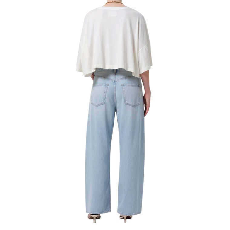 Brynn Drawstring Denim Trouser image number null