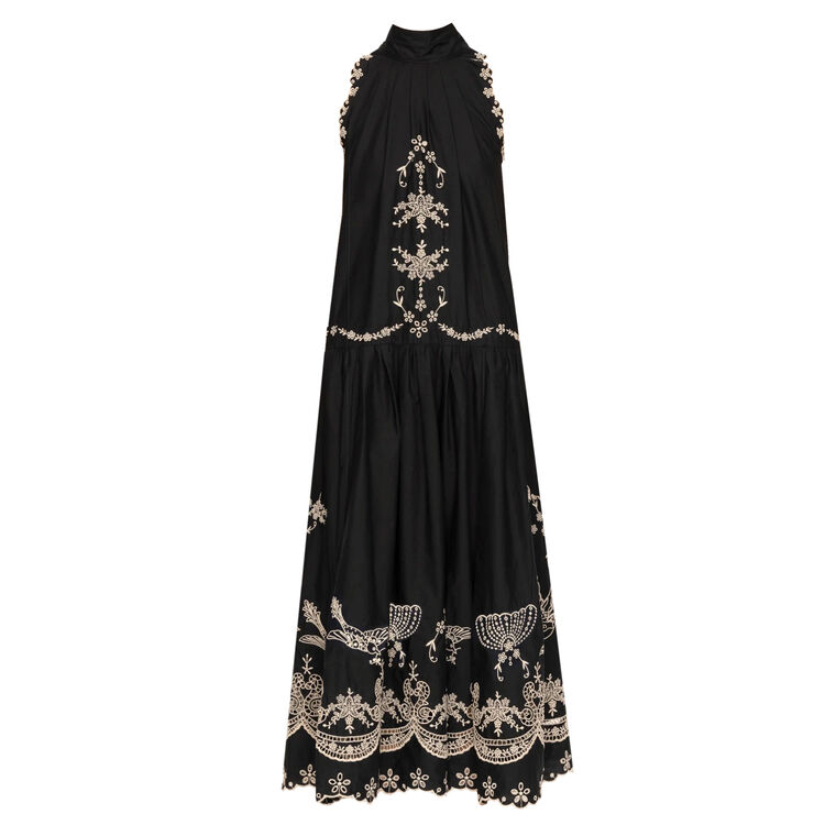 Kingsley Embroidery Tank Midi Dress image number null
