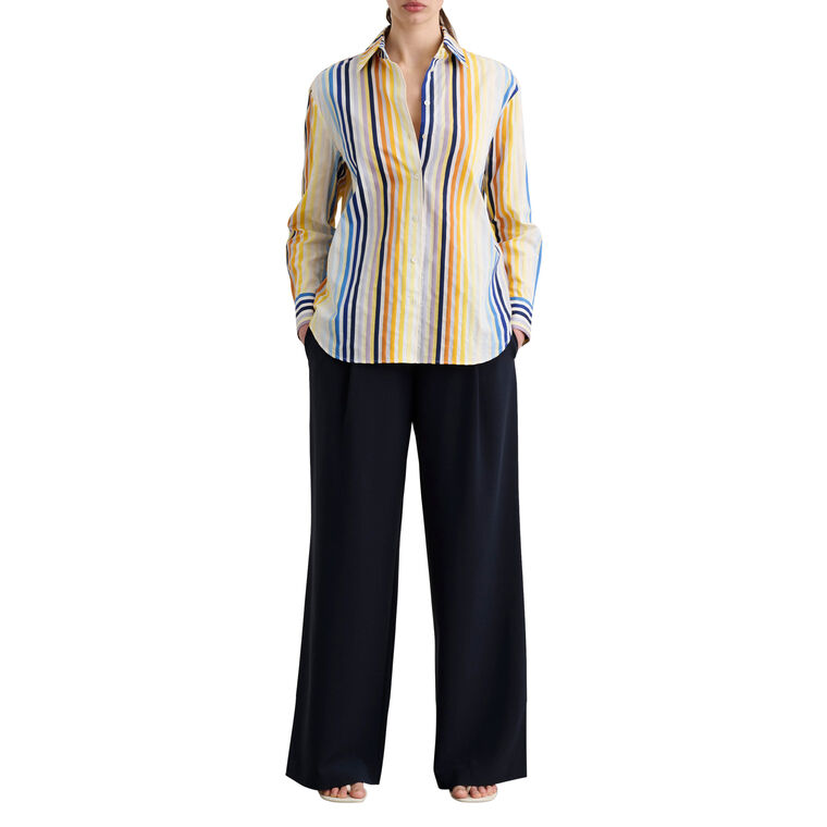 Brennan Long Sleeve Boyfriend Shirt image number null