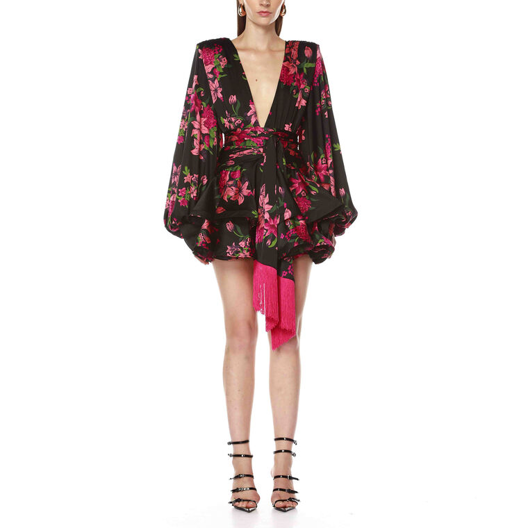 Bedouin Lily Long Sleeve Mini Dress image number null