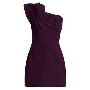 Lugano Sculptural One-Shoulder Mini Dress