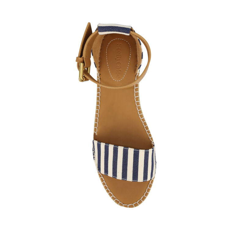 Glyn Stripe Flatform Espadrille Sandal image number null