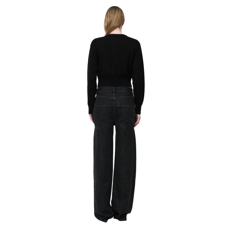 Pansy Crochet Detail Long Sleeve Cardigan image number null