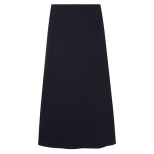 Minimal High Waist Scuba Maxi Skirt