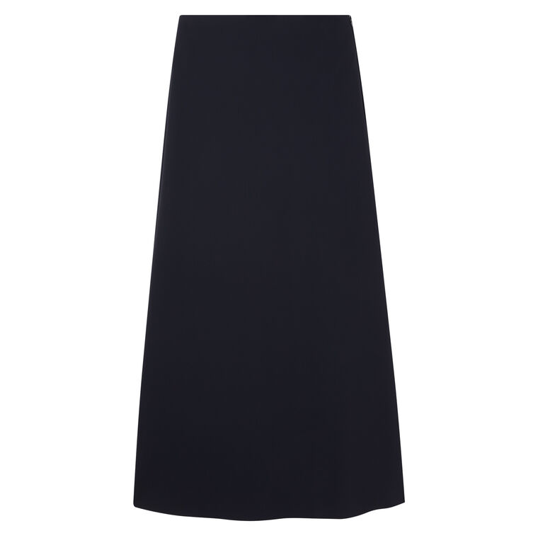 Minimal High Waist Scuba Maxi Skirt image number null