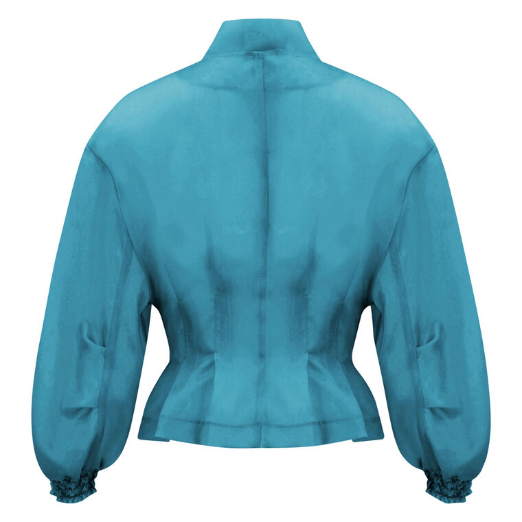 Nipped Waist Bomber Jacket image number null