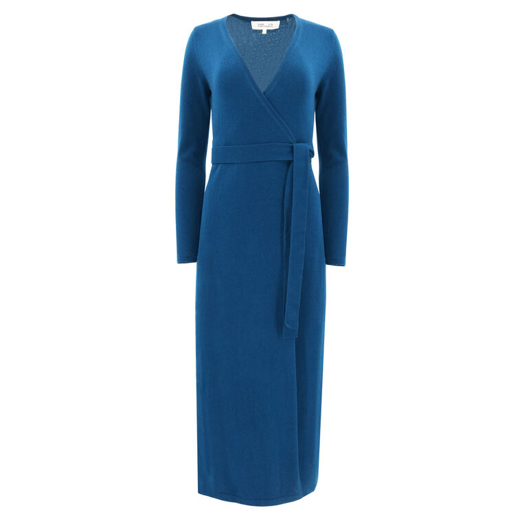 Astrid Wool-Cashmere Wrap Dress image number null