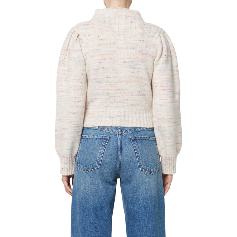 Claudia Turtleneck Puff Sleeve Sweater image number null