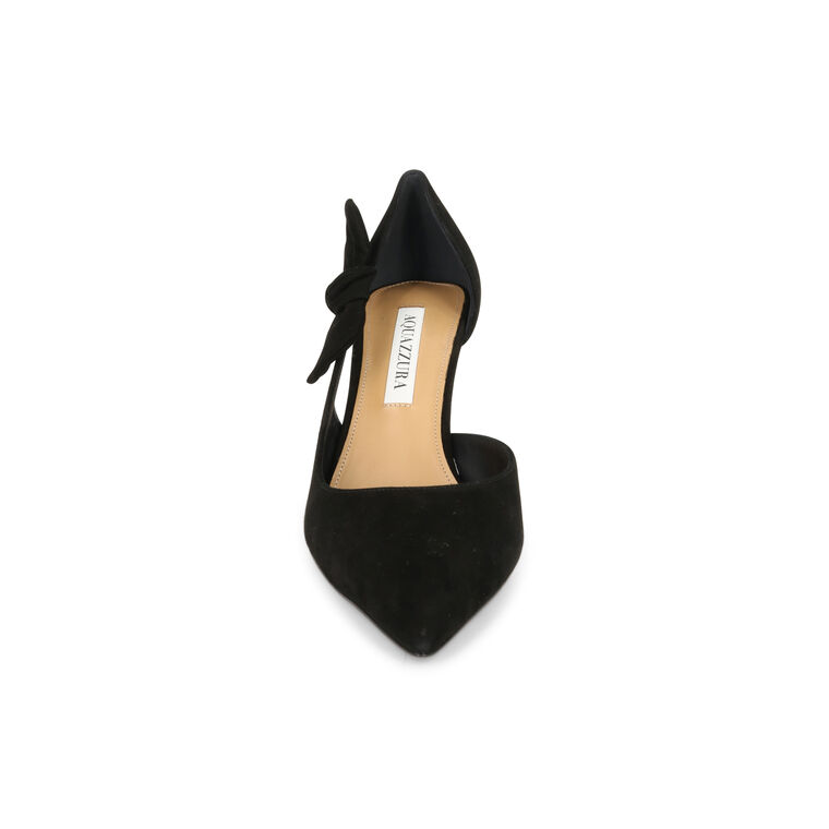 Very Bow Tie 85mm Suede Pump image number null