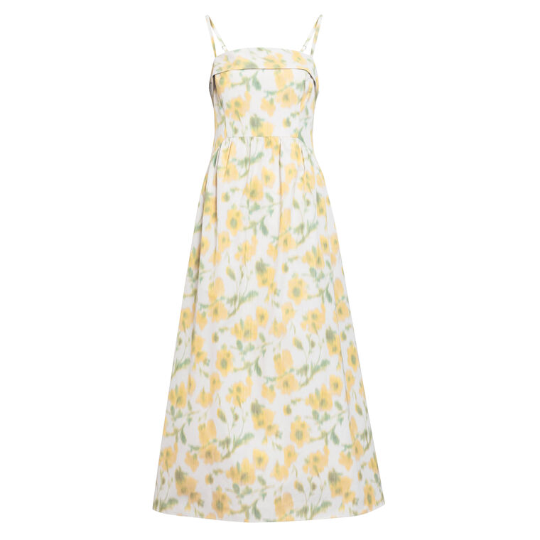 Gigi Sleeveless Floral Midi Dress image number null