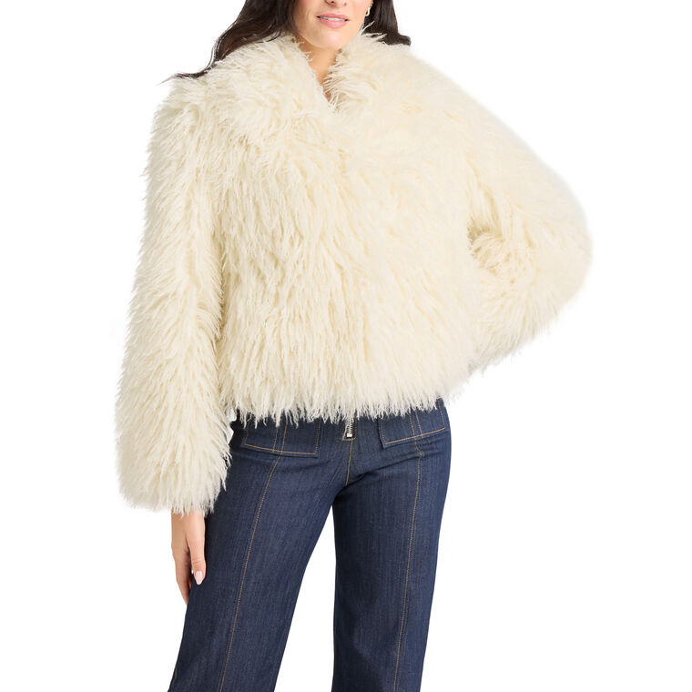 Geraldine Faux Fur Coat image number null