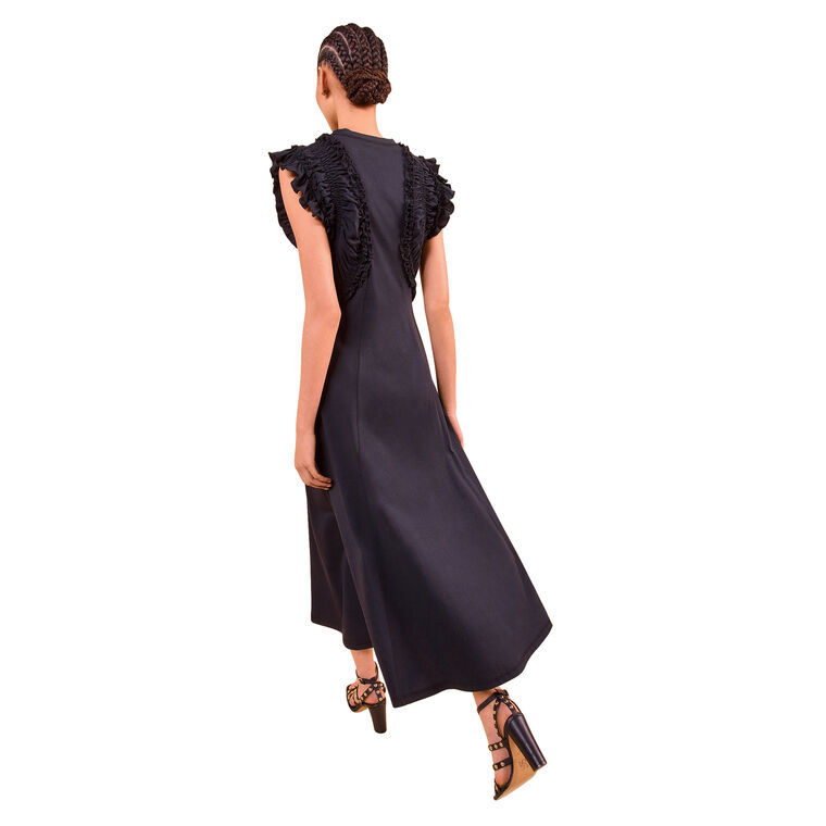 Shiva Sleeveless Ruffled Midi Dress image number null