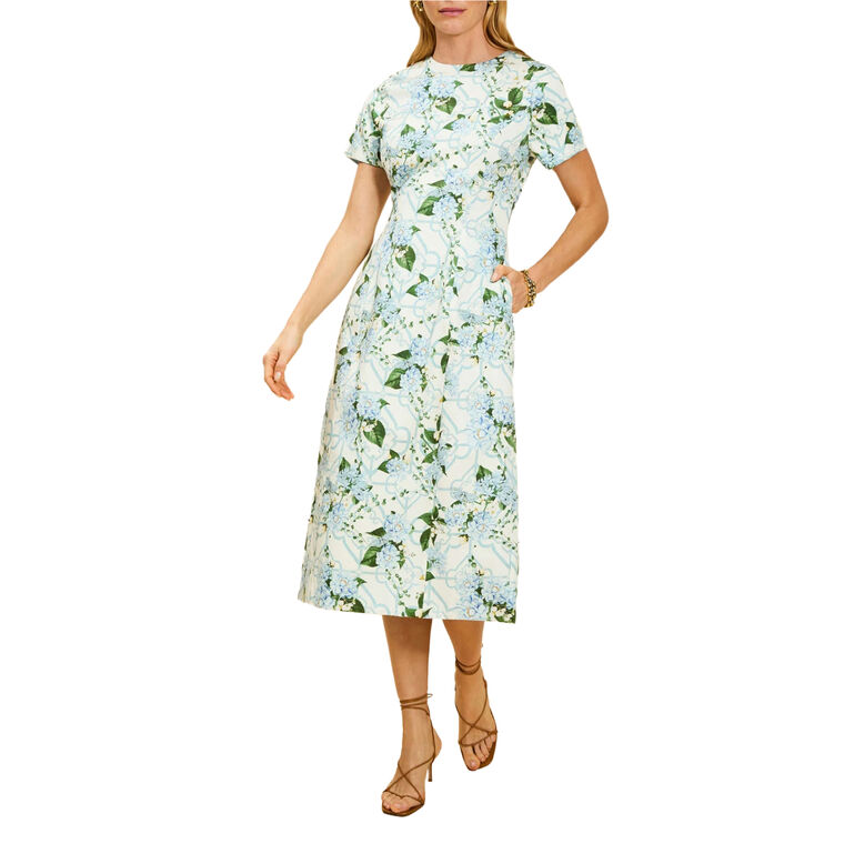 Hampton Short Sleeve Reversible Midi Dress image number null