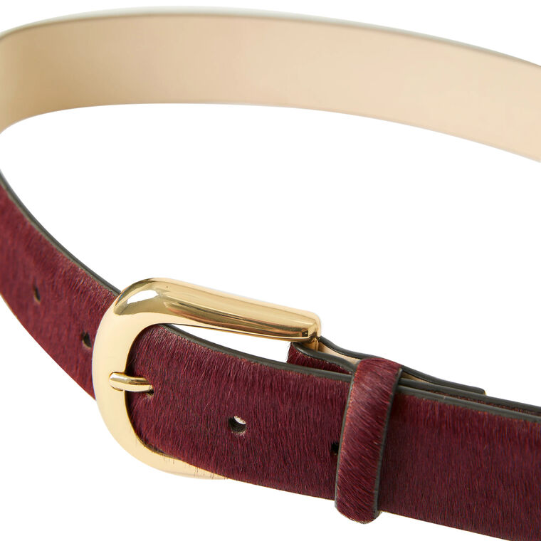 Kennedy Calf-Hair Leather Belt image number null