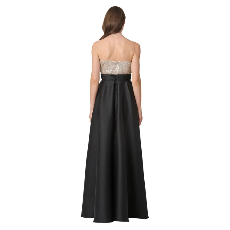 Tilly Strapless Sequin Bodice Gown image number null
