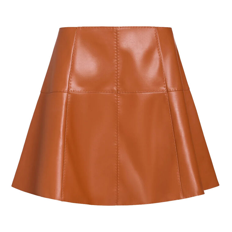 Crawford Vegan Leather Skirt image number null