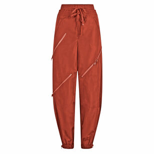 High-Rise Double Waistband Zipper Pants