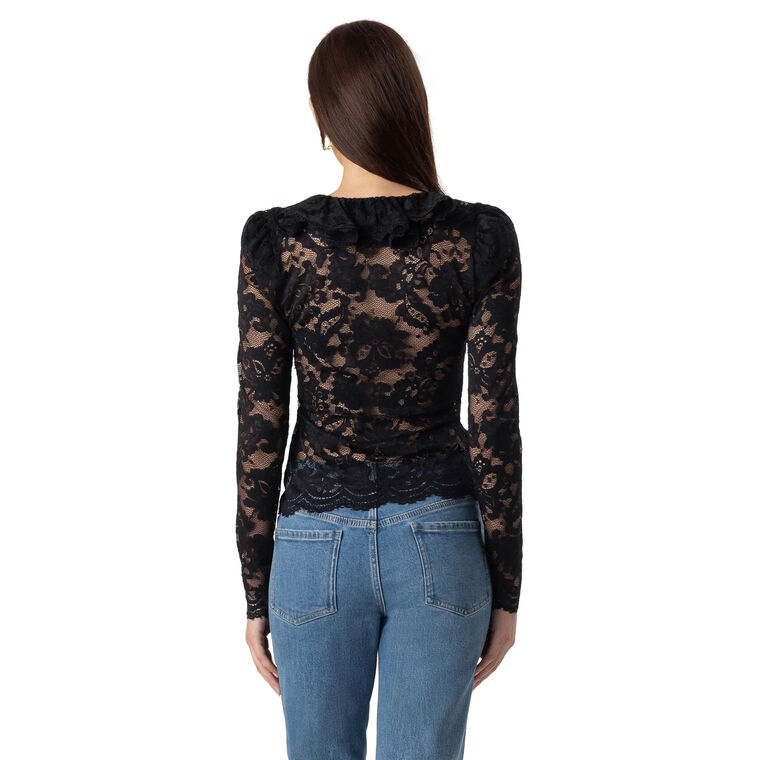 Corsa Long Sleeve Lace Top image number null