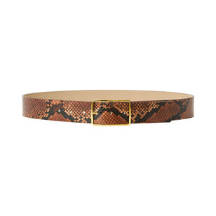 Milla Python Leather Belt