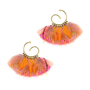 Buzios Mini Feather Detail Earrings