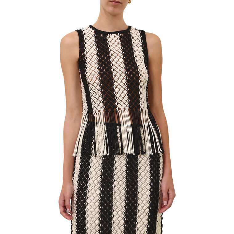 Wanderlust Macrame Tank Top image number null