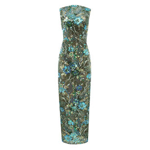 Violet Sequin Maxi Dress